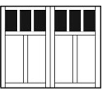 Villa Madre Carriage Wood Doors, Overhead Door of Kearney™