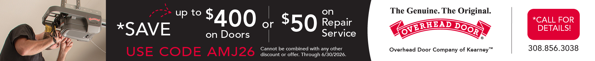 Overhead Door Co. of Kearney™ Garage Doors Openers & Service